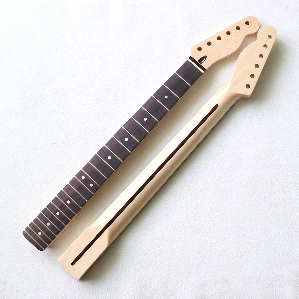 22 Fret Canadian Maple Neck Rosewood Fingerboard TL Electric Guitar Neck Nitro Paint - Wood Color