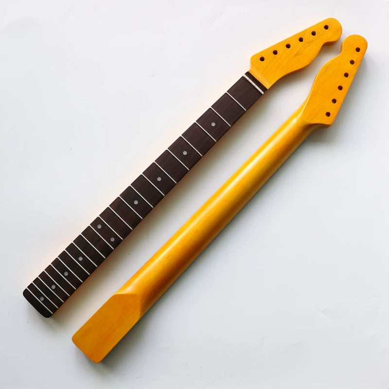 21 Fret Rose Wood Fingerboard Retro TL Guitar Neck - Yellow