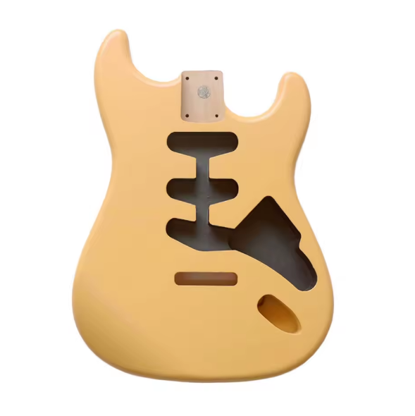 Cxxss DIY Nitro Finished Alder ST Guitar Body in Desert Sand Color for SSS Electric Guitars