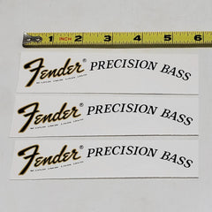 Fender Precision Bass Waterslide Guitar Neck Headstock Decals (Set of 3)