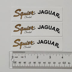 Have one to sell? Sell one like this Sell something else  Share Squier by Fender Jaguar Waterslide Guitar Neck Headstocks Decals (Set of 3)