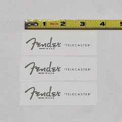 Fender Tele USA Waterslide Guitar Neck Headstock Decals (Set of 3)