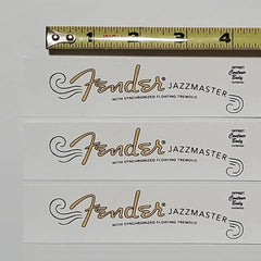 Fender 60's Jazzmaster Waterslide Guitar Neck Headstock Decals (Set of 3)