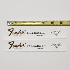 Fender Tele Thinline Waterslide Guitar Headstock Decals with CS Logo (Set of 2)