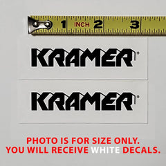 Kramer Waterslide Guitar Neck Headstock (WHITE) Set of 2