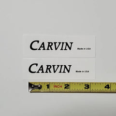 Carvin Made In USA Waterslide Guitar Neck Headstock Transfer Decals (Set of 2)