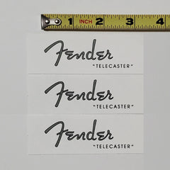 Fender Tele Waterslide Guitar Neck Headstock Decals (Set of 3)