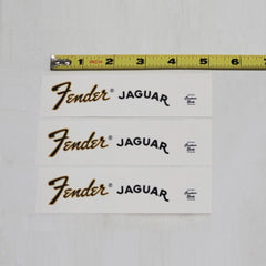 Fender 70's Jaguar Waterslide Guitar Neck Headstock Decals (Set of 3)