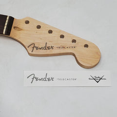 Fender Tele Waterslide Guitar Neck Headstock Decals with CS Logo (Set of 2)