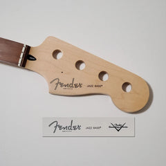 Fender Jazz Bass Waterslide Guitar Neck Headstock Decals w/ CS Logo (Set of 2)