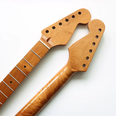 22Fret Baked Maple White Copper Wire ST Electric Guitar Neck - Bright