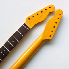 21 Fret Rose Wood Fingerboard Retro TL Guitar Neck - Yellow