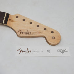 Fender Strat Waterslide Guitar Neck Headstock Decals with CS Logo (Set of 2)