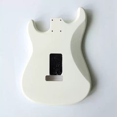 Cxxss DIY White Alder Wood ST Guitar Body In Nitro Satin Finished for SSS Electric Guitar Building