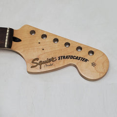 Squier by Fender Strat Waterslide Guitar Neck Headstock Decals (Set of 3)