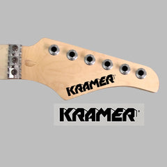 Kramer Waterslide Guitar Neck Headstock Decals (Set of 2)
