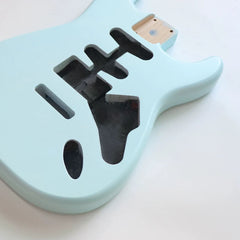 Cxxss Alder Wood Sonic blue SSS ST Electric Guitar Body Nitro Matte Finished for DIY Custom Guitars