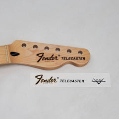 Fender Tele Waterslide Guitar Neck Headstock Decals with CS Logo (Set of 2)