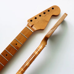 22Fret Baked Maple White Copper Wire ST Electric Guitar Neck - Bright