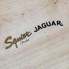Have one to sell? Sell one like this Sell something else  Share Squier by Fender Jaguar Waterslide Guitar Neck Headstocks Decals (Set of 3)
