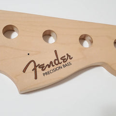 Fender Precision Bass Waterslide Guitar Headstock Decals with CS Logo (Set of 2)