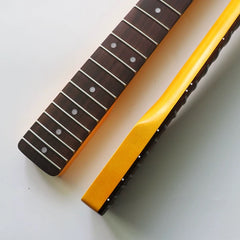 21 Fret Rose Wood Fingerboard Retro TL Guitar Neck - Yellow