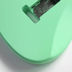 Cxxss Alder Wood Surfing Green SSS Pickup Nitro Paint ST Electric Guitar Body
