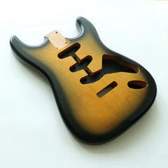 Cxxss Nitro Finished SSS  Alder Wood Matched ST Guitar Body in Aged Sunset for DIY Electric Guitars