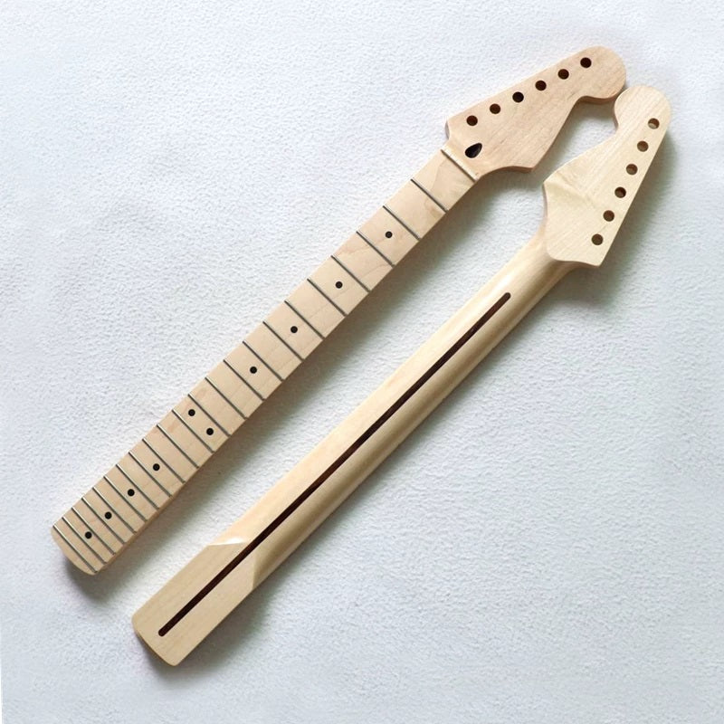 F-style Canadian Maple Fingerboard Neck 22 Fret ST Electric Guitar Neck - Natural Color