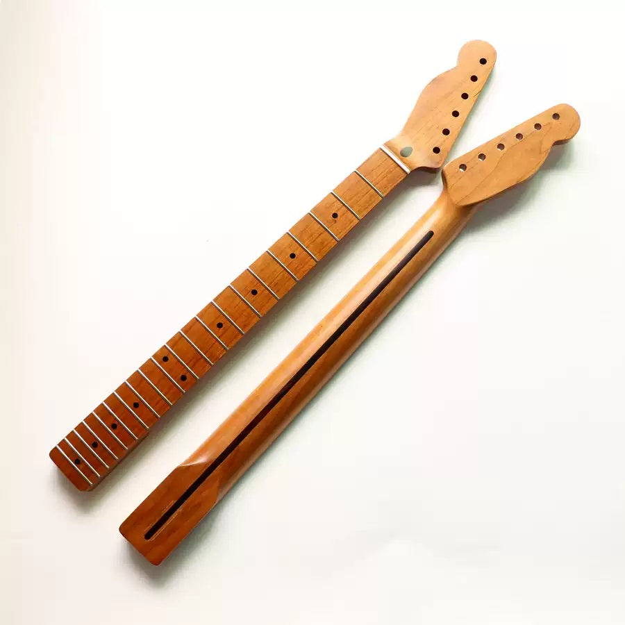Left Hand 21 Fret Integrated Roasted Maple TL Electric Guitar Neck