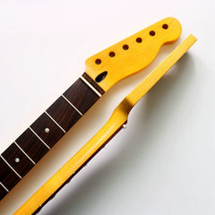 22Fret Canadian Maple Neck Rosewood Fingerboard TL Electric Guitar Neck Nitro Paint - Yellow