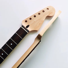 22 Fret Canadian Maple Rose Fingerboard ST Guitar Neck - Burlywood