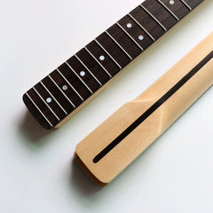 22 Fret Canadian Maple Rose Fingerboard ST Guitar Neck - Burlywood