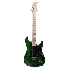 No logo ST Stylish Electric Guitar with Black Pickguard Green