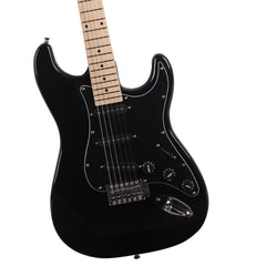 No logo ST Stylish Electric Guitar with Black Pickguard Black