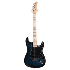 No logo ST Stylish Electric Guitar with Black Pickguard Dark Blue