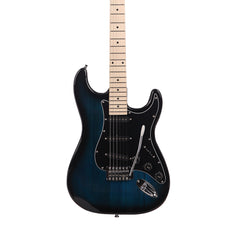 No logo ST Stylish Electric Guitar with Black Pickguard Dark Blue