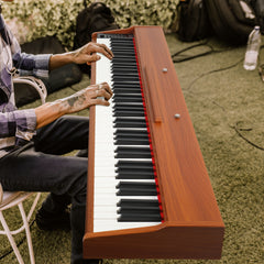 No logo 88 Key Full Size Semi-Weighted Standard Keyboards Wooden Digital Piano with Stand,MIDI Bluetooth,Triple Pedals,Headphone and other accessories, Walnut color