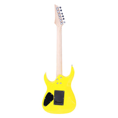 No logo Novice Entry Level 170 Electric Guitar HSH Pickup   Bag   Strap   Paddle   Rocker   Cable   Wrench Tool Yellow