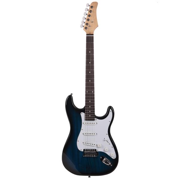 No logo Rosewood Fingerboard Electric Guitar Blue