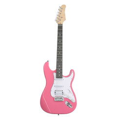 KST Stylish H-S-S Pickup Electric Guitar Kit with 5W AMP Bag Guitar Strap Strings rose red