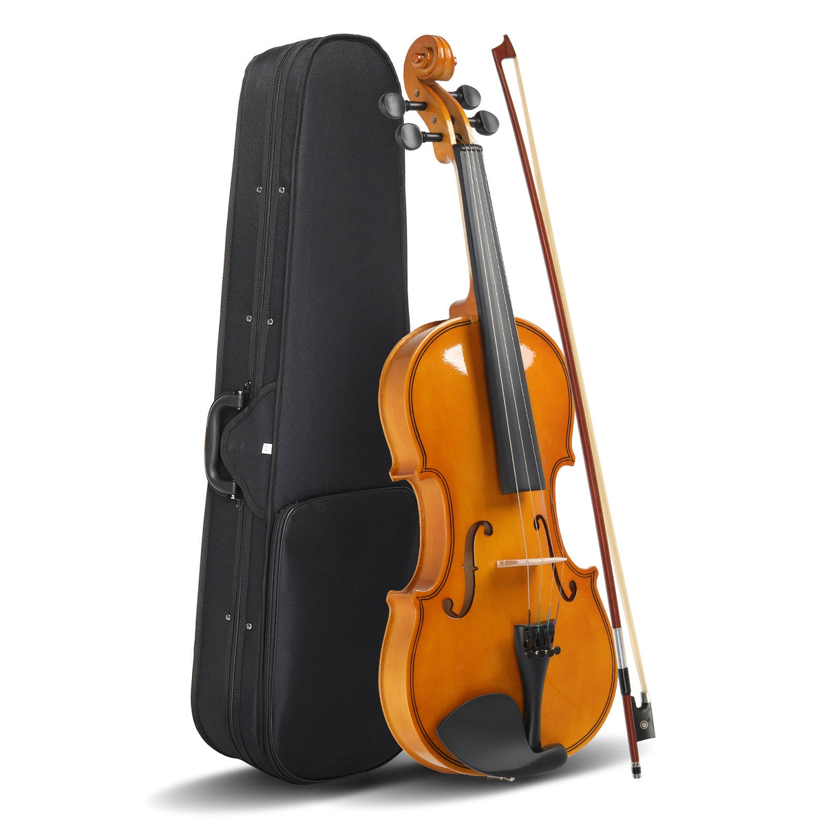 Ozici Full Size 4/4 Violin Set for Adults Beginners Students with Hard Case,Violin Bow,Shoulder Rest,Rosin,Extra Strings and Sordine
