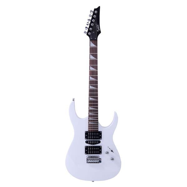 No logo 170 Model With 20W Electric Guitar Pickup Hsh Pickup Guitar   Stereo   Bag   Harness   Picks   Rocker   Connector     Wrench Tool White