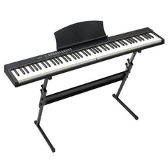 No logo 88 Key Magnetic Connection Piano Semi-Weighted Standard Digital Piano with Stand, MIDI Bluetooth, Handbag，Headphone，for Piano Lover Black color