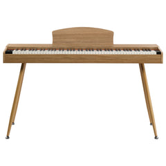 GDP-203 88 Key Standard Full Weighted Keyboards Digital Piano with Metal Stand, Power Adapter, Triple Pedals, Headphone，for All Experience Natural Wood color