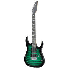 170 Model 39in Electric Guitar  HSH Pickups Black complete starter kit suit for Hard Rock Tiger-striped Green