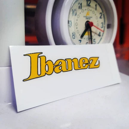 Ibanez Guitar Head Logo Tearable Film Pressure Sticker - AZ Style