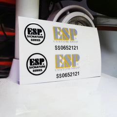 ESP Guitar Head Logo Water Transfer Tearable Film UV Stickers - SS0652121