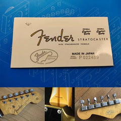 Fender custom electric guitar head logo water transfer removable film sticker - ST54-60 produced in Japan