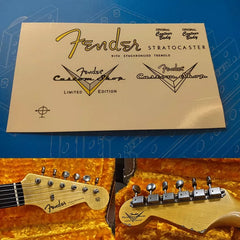 Fender custom electric guitar head logo water transfer removable film sticker - ST60/61/62